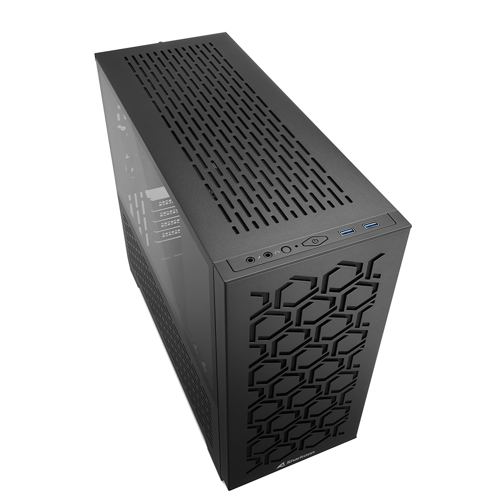 Sharkoon MS-Y1000 Midi Tower Κουτί Υπολογιστή με Πλαϊνό Παράθυρο Μαύρο - Image 3