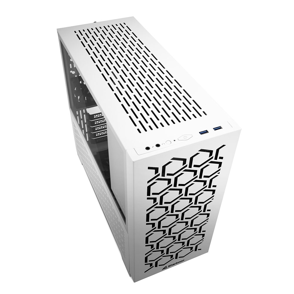 Sharkoon MS-Y1000 Midi Tower Κουτί Υπολογιστή με Πλαϊνό Παράθυρο Λευκό - Image 3
