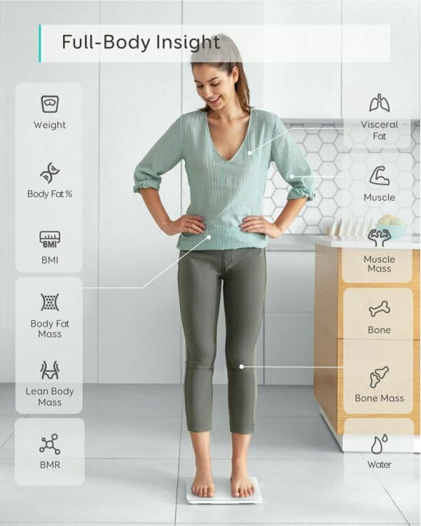 Eufy Smart Scale C1 Smart Ζυγαριά 180kg με Λιπομετρητή & Bluetooth Λευκή - Image 3