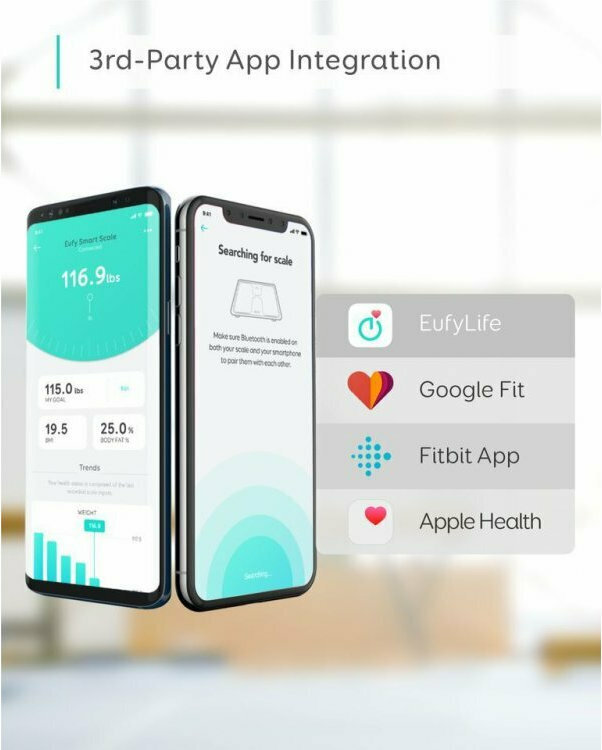 Eufy Smart Scale C1 Smart Ζυγαριά 180kg με Λιπομετρητή & Bluetooth Λευκή - Image 5
