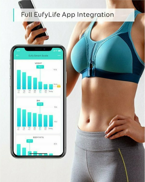 Eufy Smart Scale C1 Smart Ζυγαριά 180kg με Λιπομετρητή & Bluetooth Λευκή - Image 6