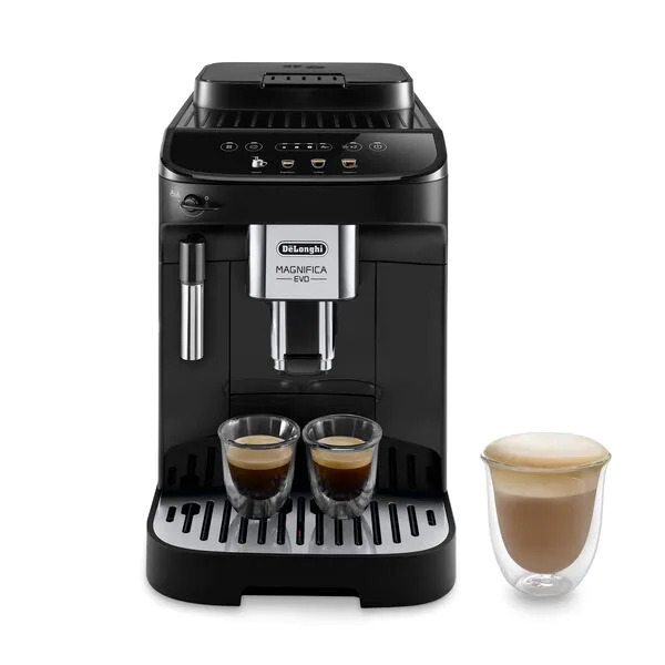De'Longhi Magnifica Evo Αυτόματη Μηχανή Espresso 1450W Πίεσης 15bar με Μύλο Άλεσης Μαύρη
