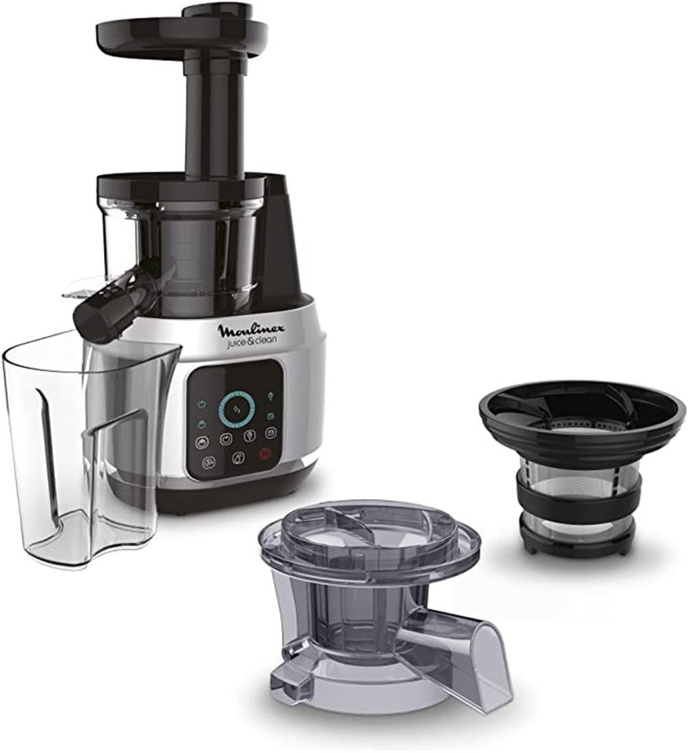 Moulinex Juice'n Clean ZU420E Αποχυμωτής Αργής Σύνθλιψης 150W Inox Ασημί - Image 2