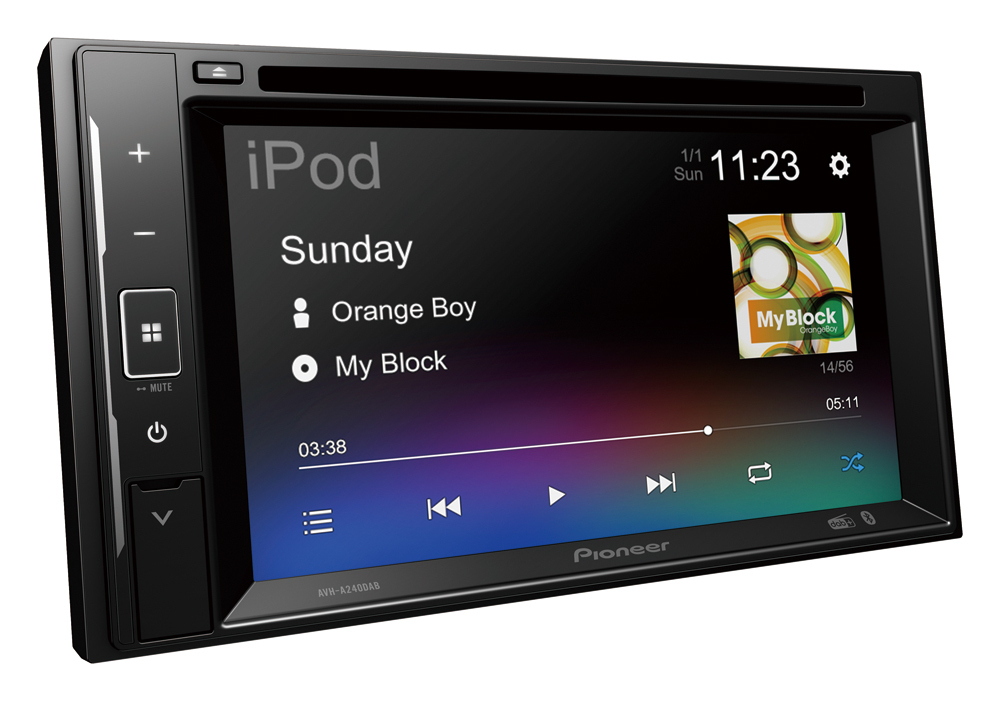 Pioneer Ηχοσύστημα Αυτοκινήτου 2DIN (Bluetooth/USB/AUX/WiFi/GPS/Apple-Carplay/Android-Auto) με Οθόνη Αφής 6.2" & Αποσπώμενη Πρόσοψη AVH-A240DAB