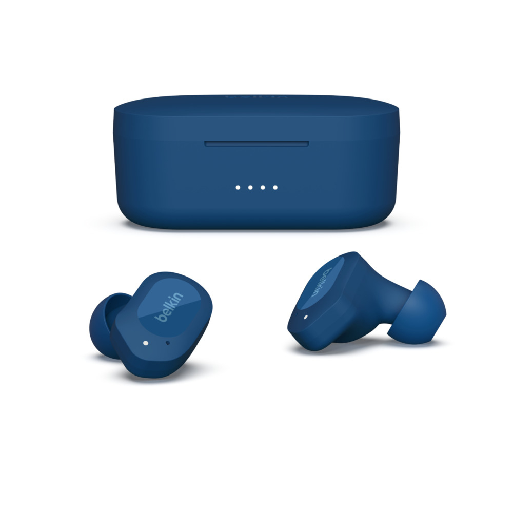 Belkin Soundform Play True In-ear Bluetooth Handsfree Ακουστικά με Αντοχή στον Ιδρώτα και Θήκη Φόρτισης Μπλε - Image 2