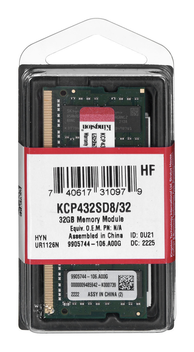 Kingston DDR4 με Module 1x32GB και Ταχύτητα 3200 για Laptop KCP432SD8/32 - Image 3