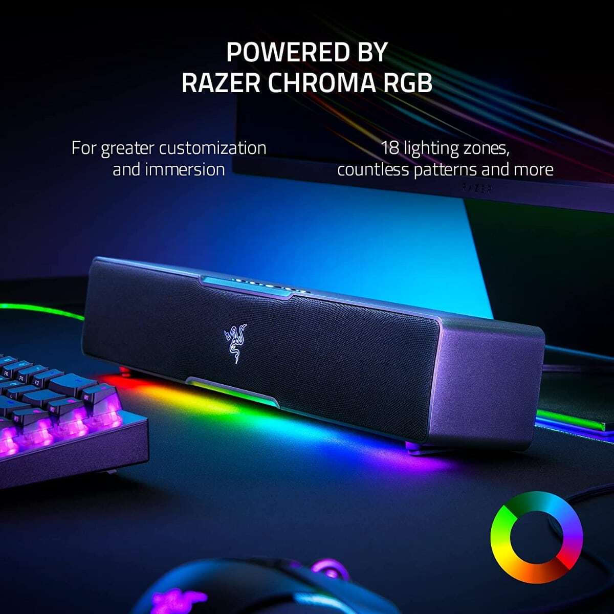 Razer Leviathan V2 X Ηχεία Υπολογιστή 2.0 με RGB Φωτισμό και Bluetooth σε Μαύρο Χρώμα - Image 8