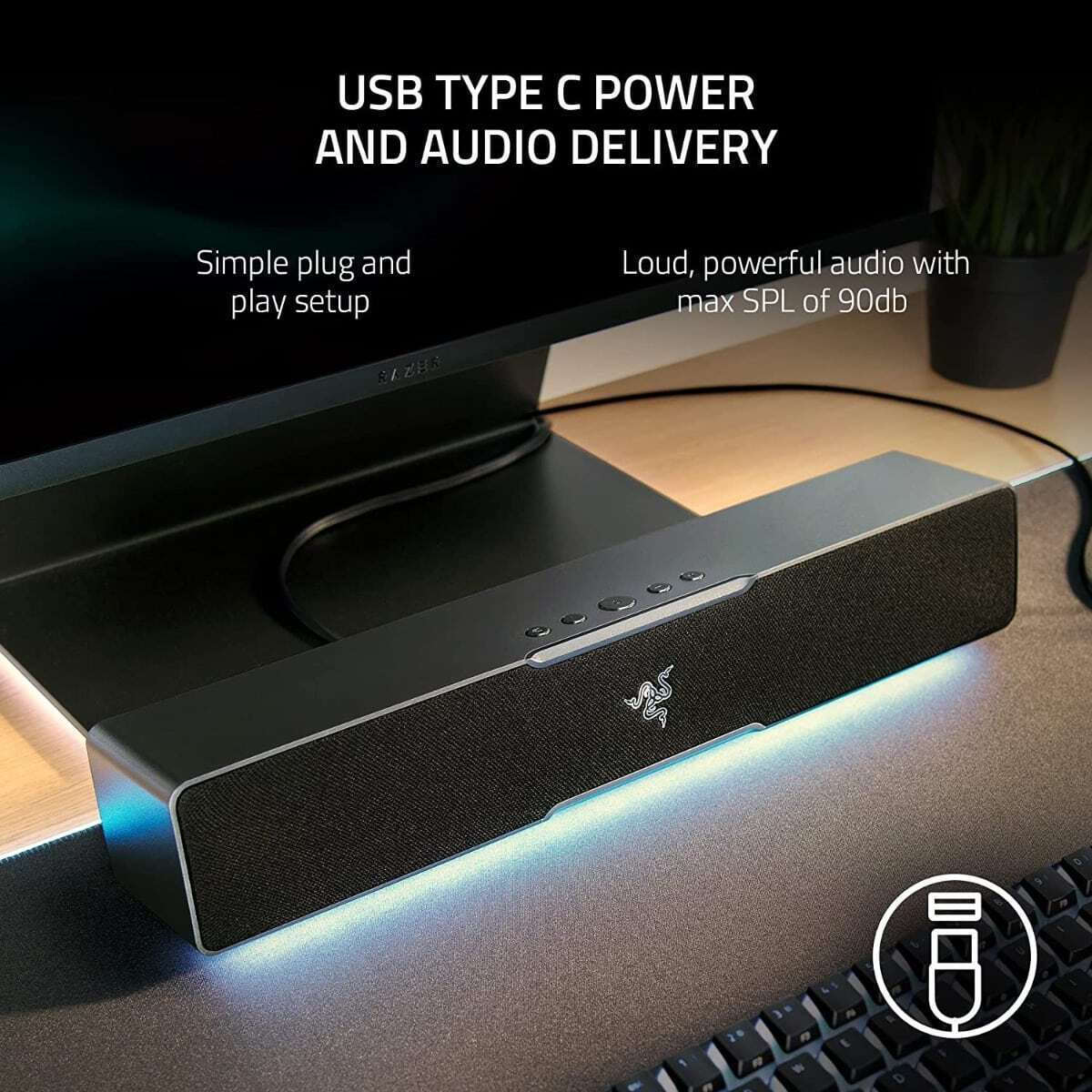 Razer Leviathan V2 X Ηχεία Υπολογιστή 2.0 με RGB Φωτισμό και Bluetooth σε Μαύρο Χρώμα - Image 6