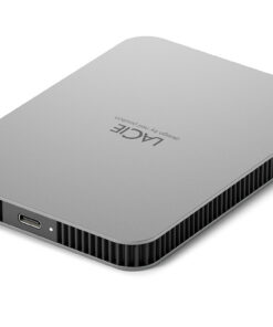 Alternative view of Lacie Mobile Drive USB 3.2 / USB-C Εξωτερικός HDD 2TB 2.5" Moon Silver
