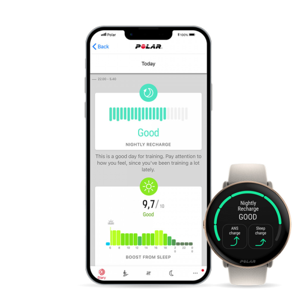 Polar Ignite 3 43mm Αδιάβροχο Smartwatch με Παλμογράφο (Greige Sand) - Image 3
