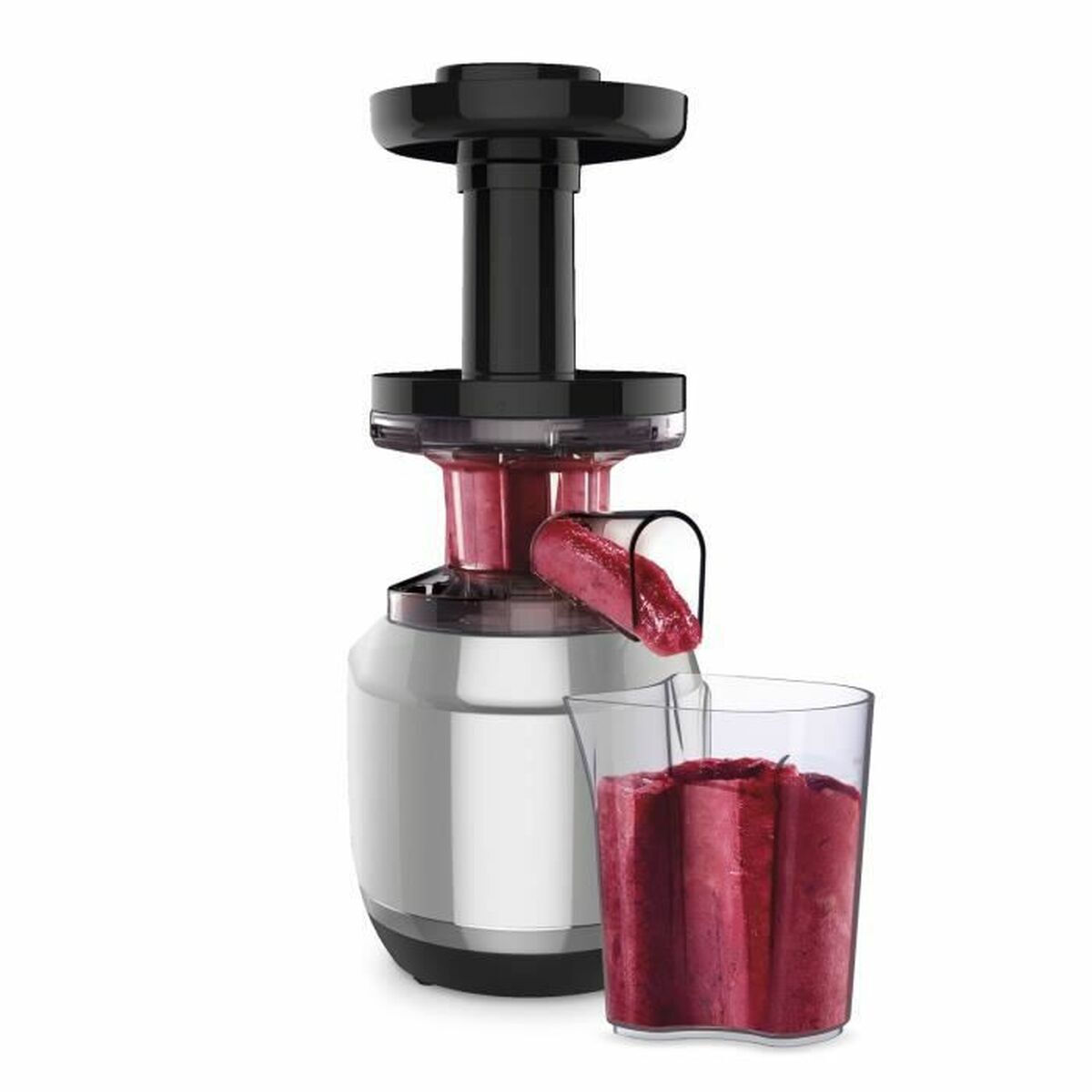 Moulinex Juice'n Clean ZU420E Αποχυμωτής Αργής Σύνθλιψης 150W Inox Ασημί - Image 3