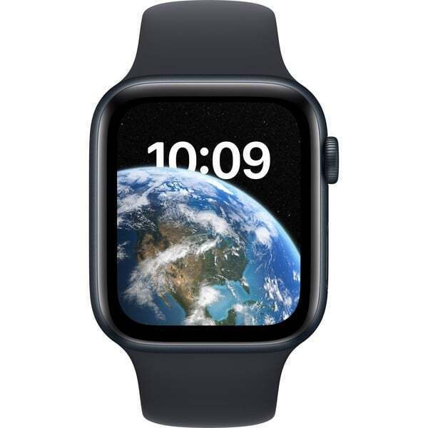 Apple Watch SE 2022 Cellular Aluminium 44mm Αδιάβροχο με eSIM και Παλμογράφο (Midnight with Midnight Sport Band) - Image 3
