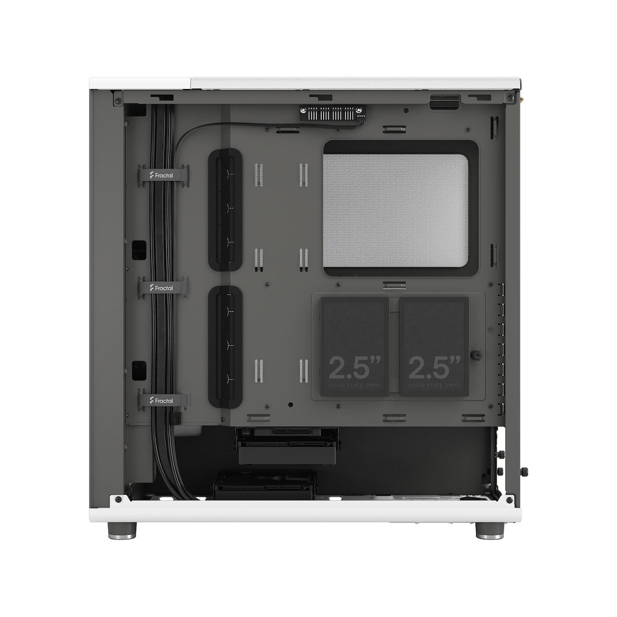 Fractal Design North Gaming Midi Tower Κουτί Υπολογιστή με Πλαϊνό Παράθυρο Chalk White - Image 6