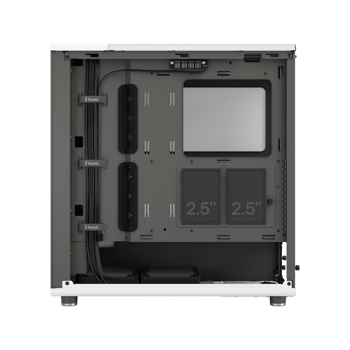 Fractal Design North Gaming Midi Tower Κουτί Υπολογιστή με Πλαϊνό Παράθυρο Chalk White - Image 5