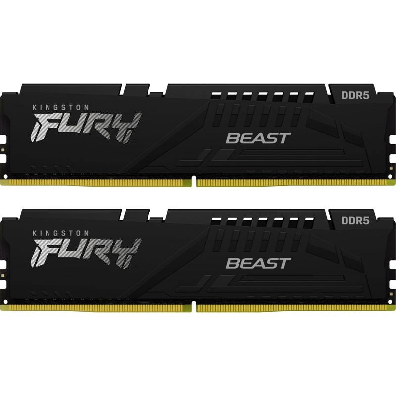 Kingston Fury Beast DDR5 32GB RAM με 2x16GB Modules και Ταχύτητα 5200 για Desktop KF552C36BBEK2-32