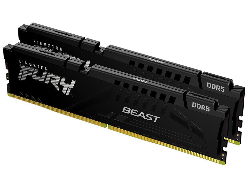 Kingston Fury Beast DDR5 64GB RAM με 2x32GB Modules και Ταχύτητα 5600 για Desktop KF556C36BBEK2-64
