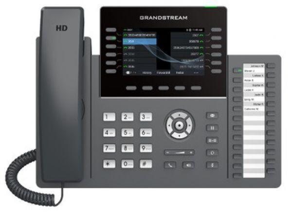 Grandstream GRP2636 Ενσύρματο Τηλέφωνο IP 6 γραμμών Μαύρο
