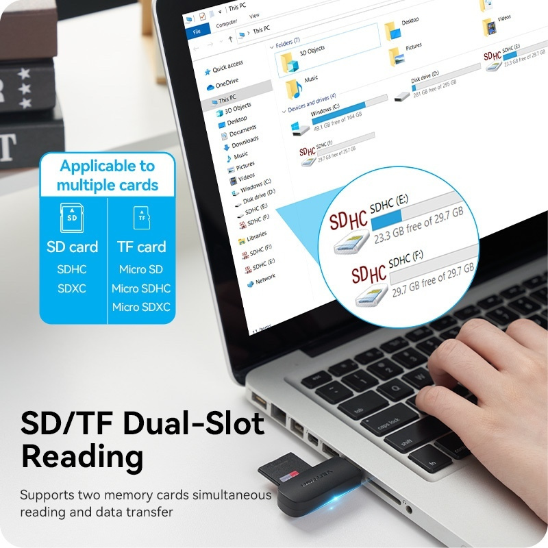 Vention Card Reader USB 3.0 για SD/microSD (CLGB0) - Image 4