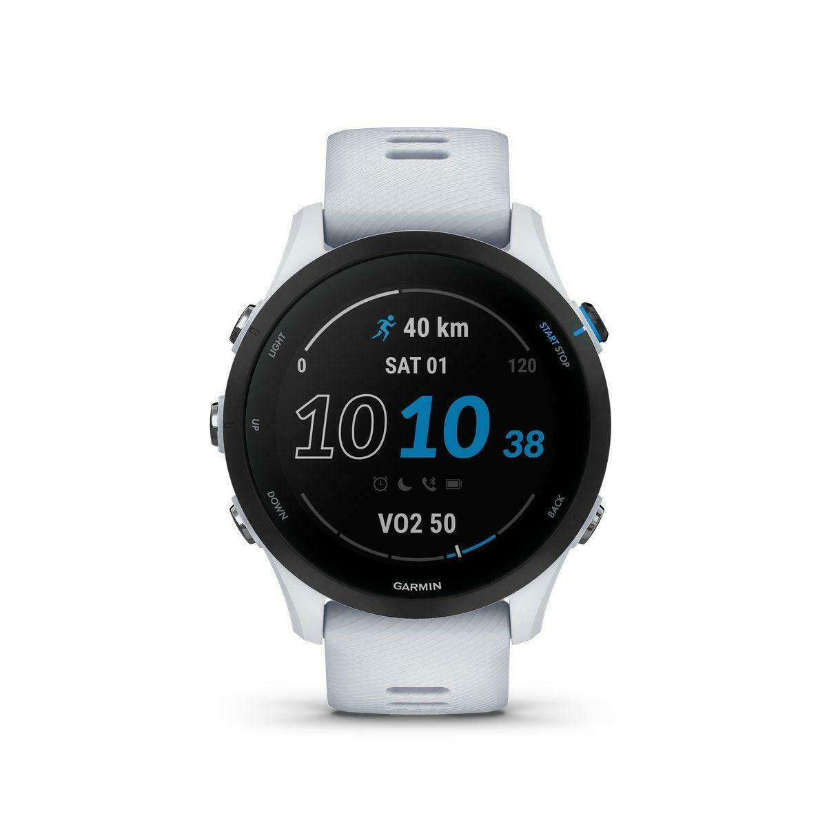 Garmin Forerunner 255 Music 46mm Αδιάβροχο Smartwatch με Παλμογράφο (Whitestone)