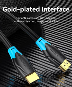 Alternative view of Vention HDMI 2.0 Cable HDMI male - HDMI male 5m Μαύρο (AACBJ)