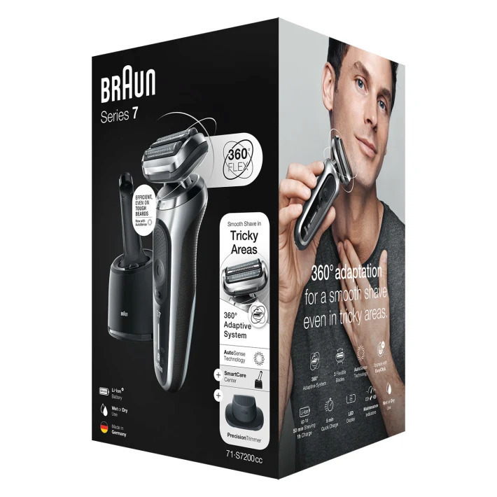 Braun Series 7 71-S7200cc Foil Ξυριστική Μηχανή Προσώπου Επαναφορτιζόμενη - Image 2