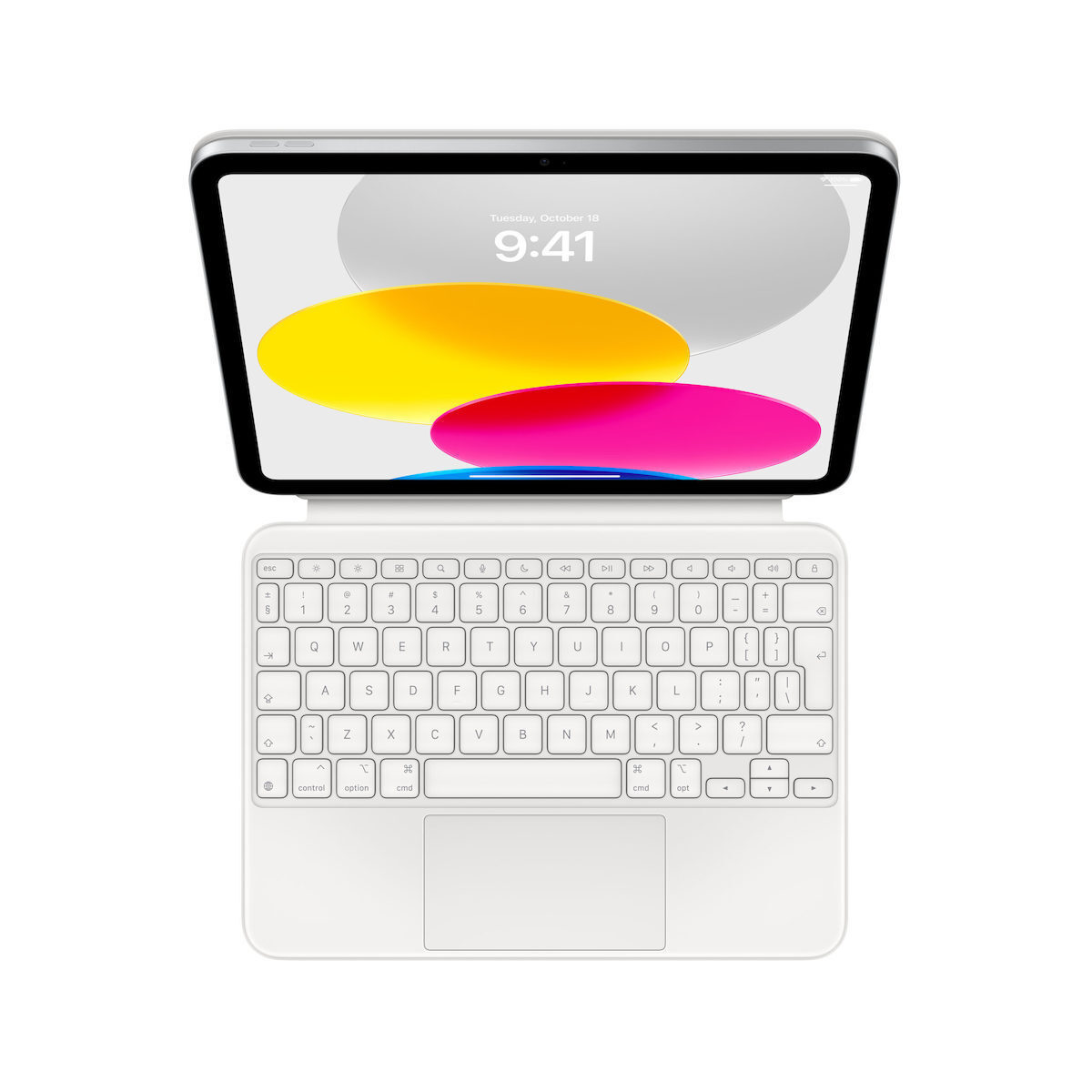 Apple Magic Keyboard Flip Cover International English Λευκό (iPad 2022 10.9'') MQDP3Z/A