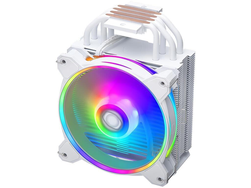 CoolerMaster Hyper 212 Halo Ψύκτρα Επεξεργαστή για Socket AM4/AM5/1200/115x/1700 με ARGB Φωτισμό Λευκή - Image 3
