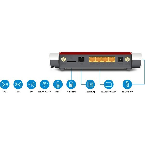 AVM FRITZ!Box 6850 5G Ασύρματο 4G Router Wi‑Fi 4 με 4 Θύρες Gigabit - Image 5
