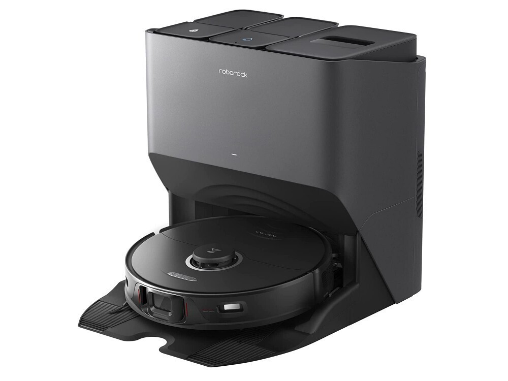 Roborock RockDock S8 Pro Ultra Σκούπα Ρομπότ για Σκούπισμα & Σφουγγάρισμα με Χαρτογράφηση και Wi-Fi Μαύρη