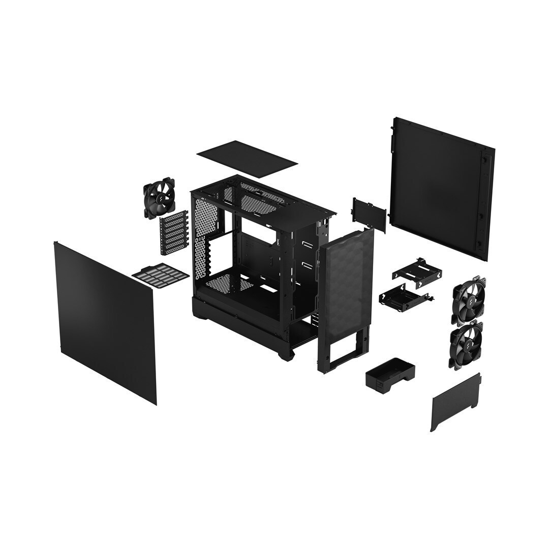 Fractal Design Pop Air Gaming Mini Tower Κουτί Υπολογιστή με Πλαϊνό Παράθυρο Black Solid - Image 7