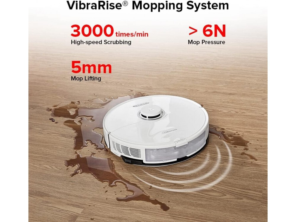 Roborock S8+ Σκούπα Ρομπότ για Σκούπισμα & Σφουγγάρισμα με Χαρτογράφηση και Wi-Fi Λευκή - Image 6
