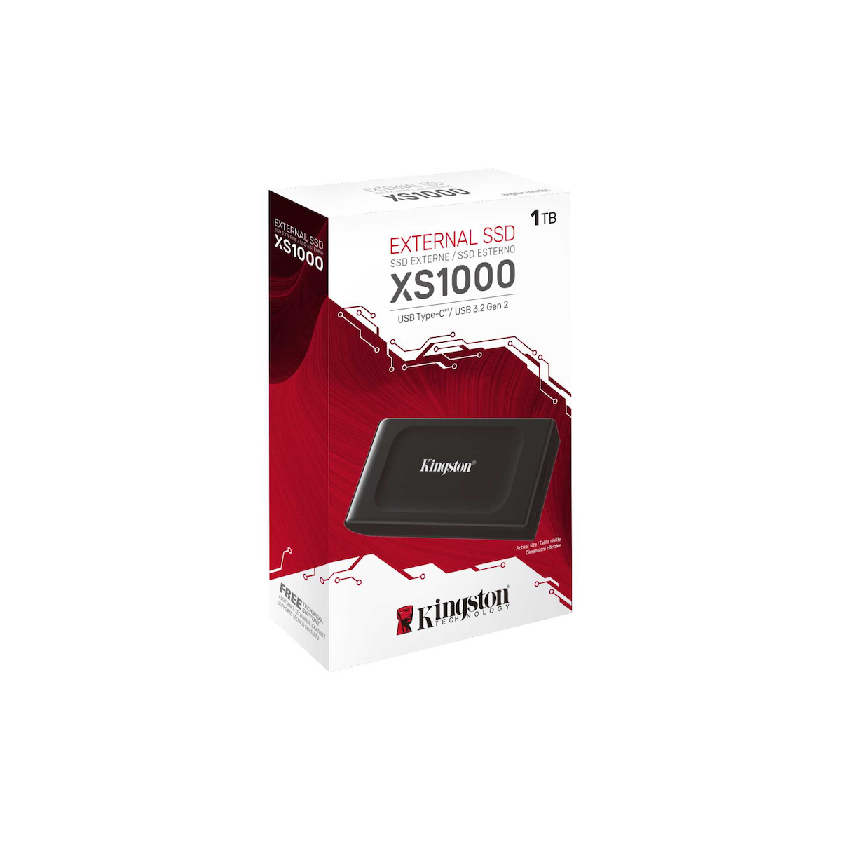 Kingston XS1000 USB-C Εξωτερικός SSD 1TB 1.8" Μαύρο - Image 5