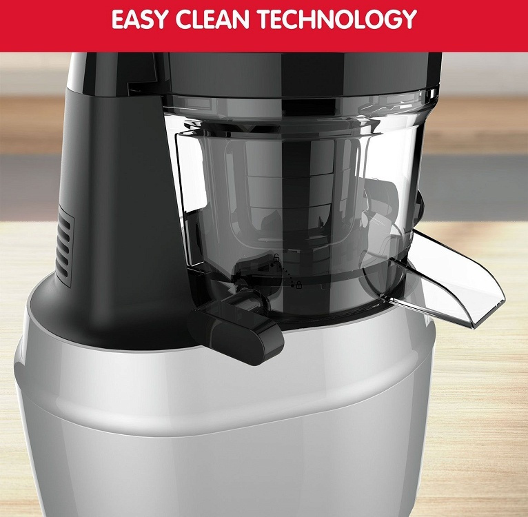 Moulinex Juice'n Clean ZU420E Αποχυμωτής Αργής Σύνθλιψης 150W Inox Ασημί - Image 4