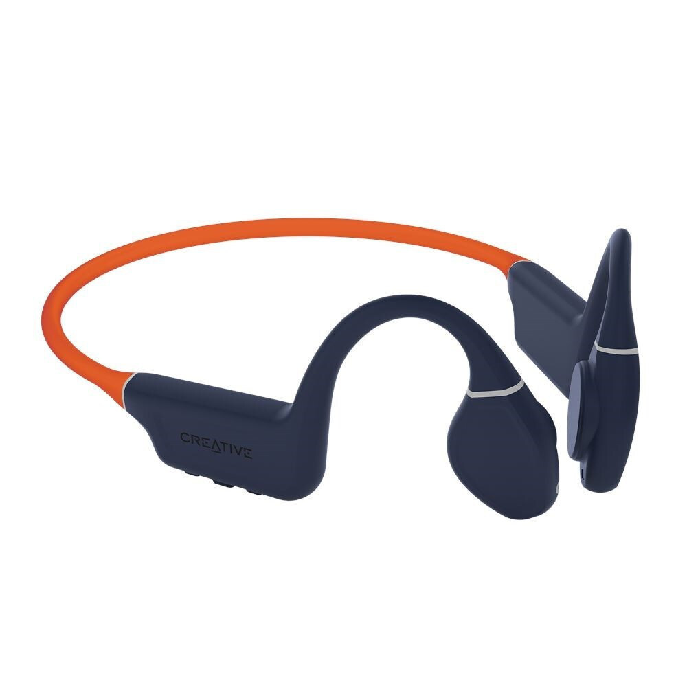 Creative Outlier Free Pro+ Bone Conduction Bluetooth Handsfree Ακουστικά με Αντοχή στον Ιδρώτα Midnight Blue / Fiery Orange - Image 2