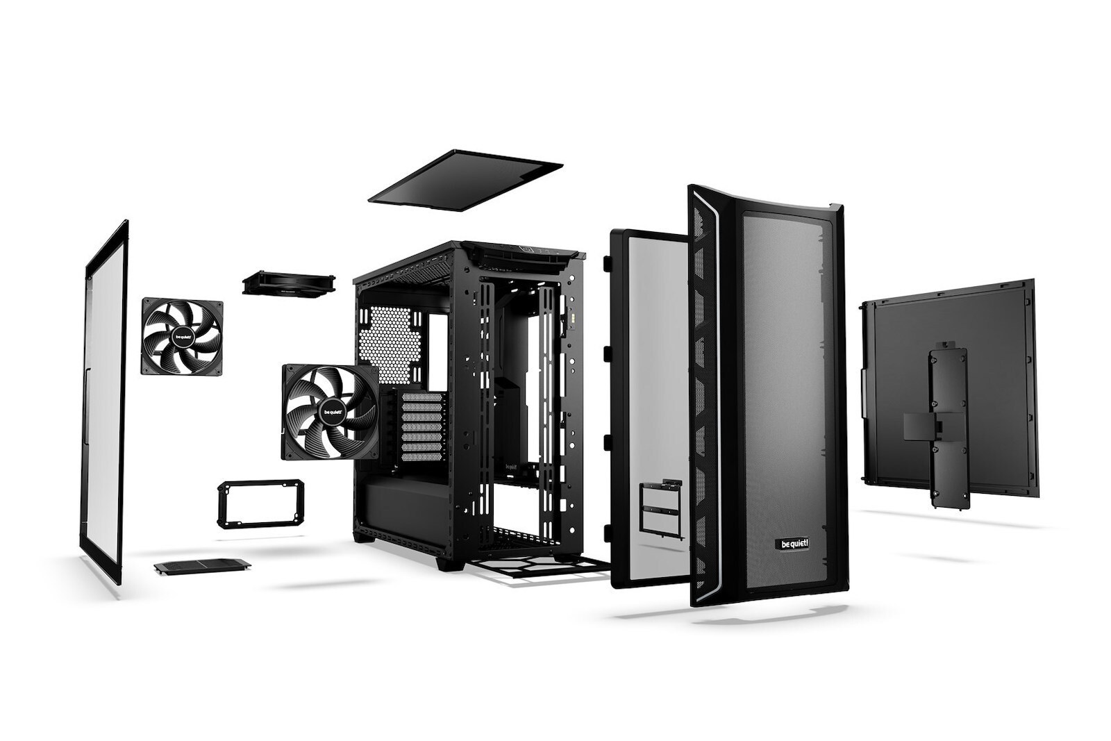 Be Quiet Shadow Base 800 DX Gaming Midi Tower Κουτί Υπολογιστή με Πλαϊνό Παράθυρο και RGB Φωτισμό Μαύρο - Image 6