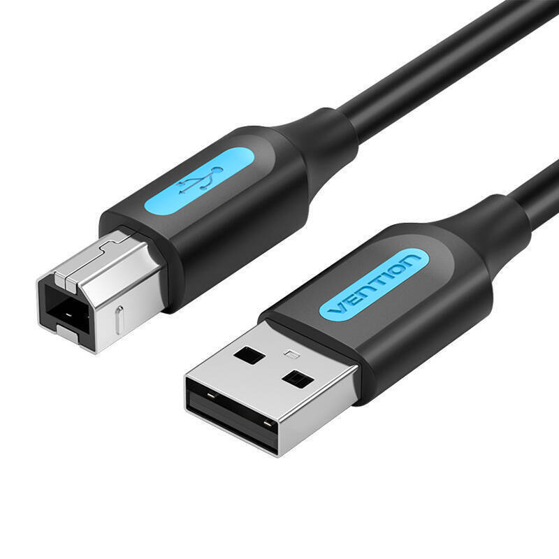 Vention USB 2.0 Cable USB-A male - USB-B male Μαύρο 1m COQBF