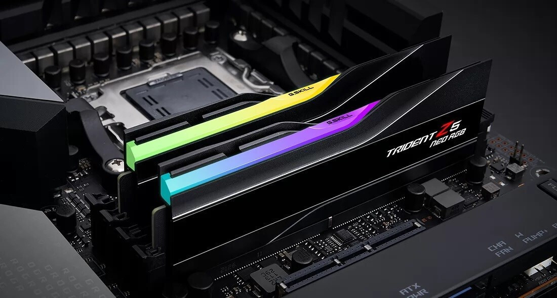 G.Skill Trident Z5 Neo RGB DDR5 32GB RAM με 2x16GB Modules και Ταχύτητα 6400 για Desktop F5-6400J3239G16GX2-TZ5NR - Image 3