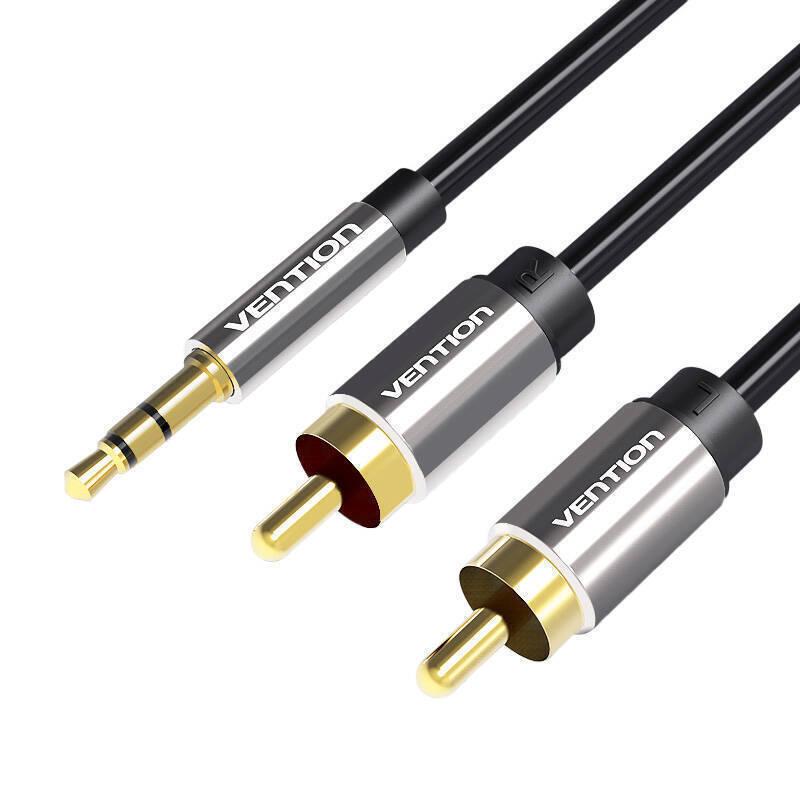 Vention Καλώδιο 3.5mm male - 3.5mm male Μαύρο 2m (056461)