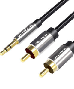 Vention Καλώδιο 3.5mm male - 2x RCA male Μαύρο 3m (056462)