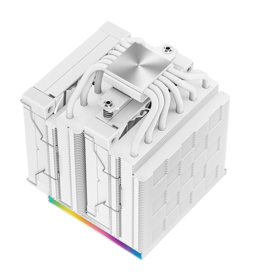 Deepcool AK620 Digital Ψύκτρα Επεξεργαστή Διπλού Ανεμιστήρα για Socket AM4/AM5/1200/115x/1700 με ARGB Φωτισμό Λευκή - Image 5