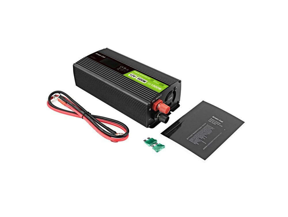 Green Cell Inverter Αυτοκινήτου Καθαρού Ημιτόνου για 12V DC 500W/10000W - Image 7