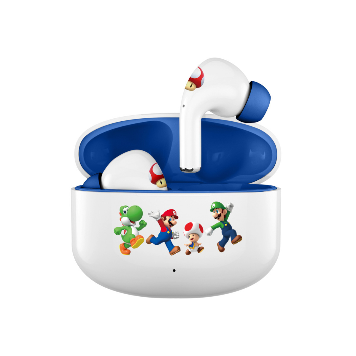 OTL Super Mario Core In-ear Bluetooth Handsfree Ακουστικά με Θήκη Φόρτισης Λευκά