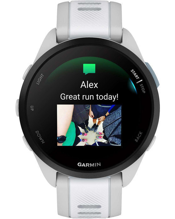Garmin Forerunner 165 Music 43mm Αδιάβροχο Smartwatch με Παλμογράφο (Mist Gray/Whitestone) - Image 7
