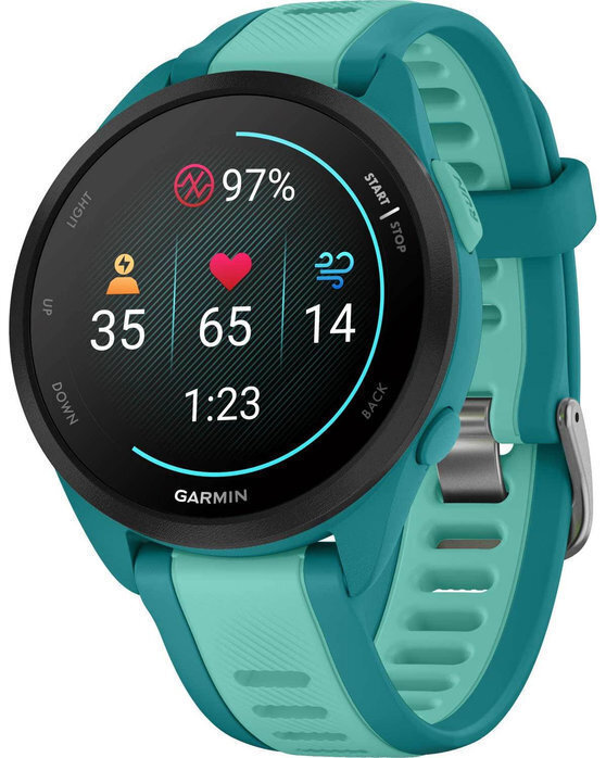 Garmin Forerunner 165 Music 43mm Αδιάβροχο Smartwatch με Παλμογράφο (Turquoise/Aqua) - Image 3