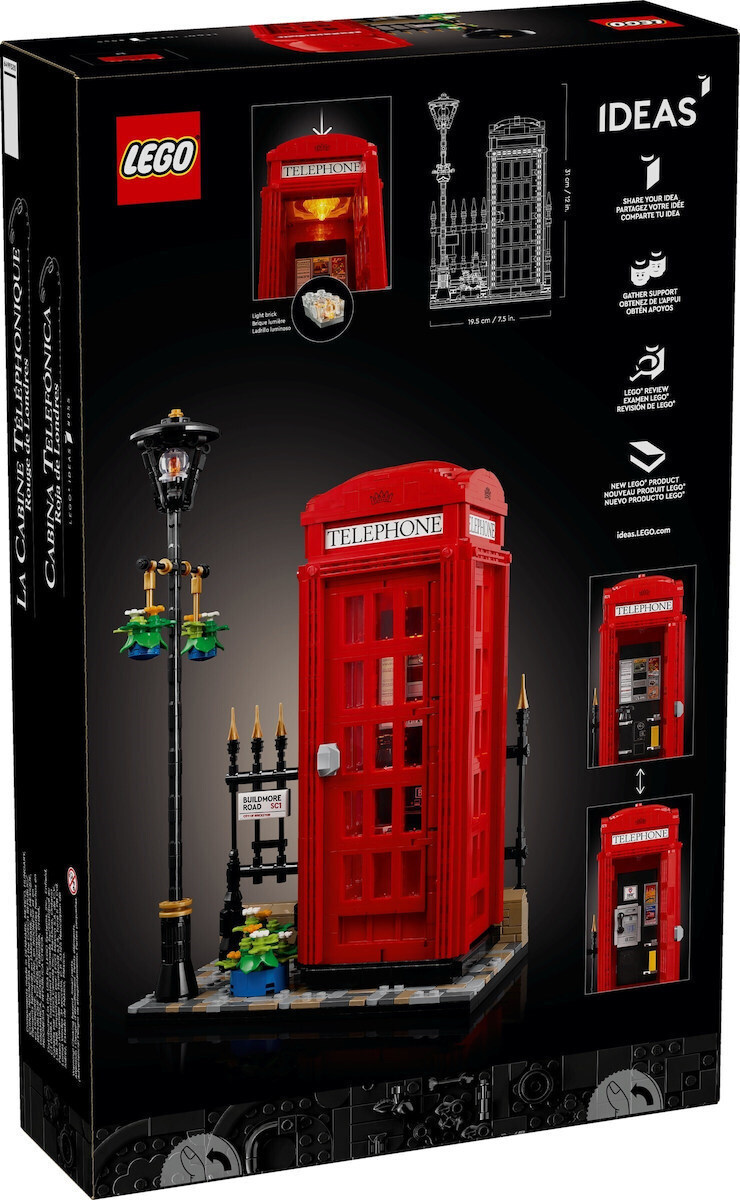 LEGO Ideas Red London Telephone Box για 18+ Ετών 1460τμχ 21347 - Image 5