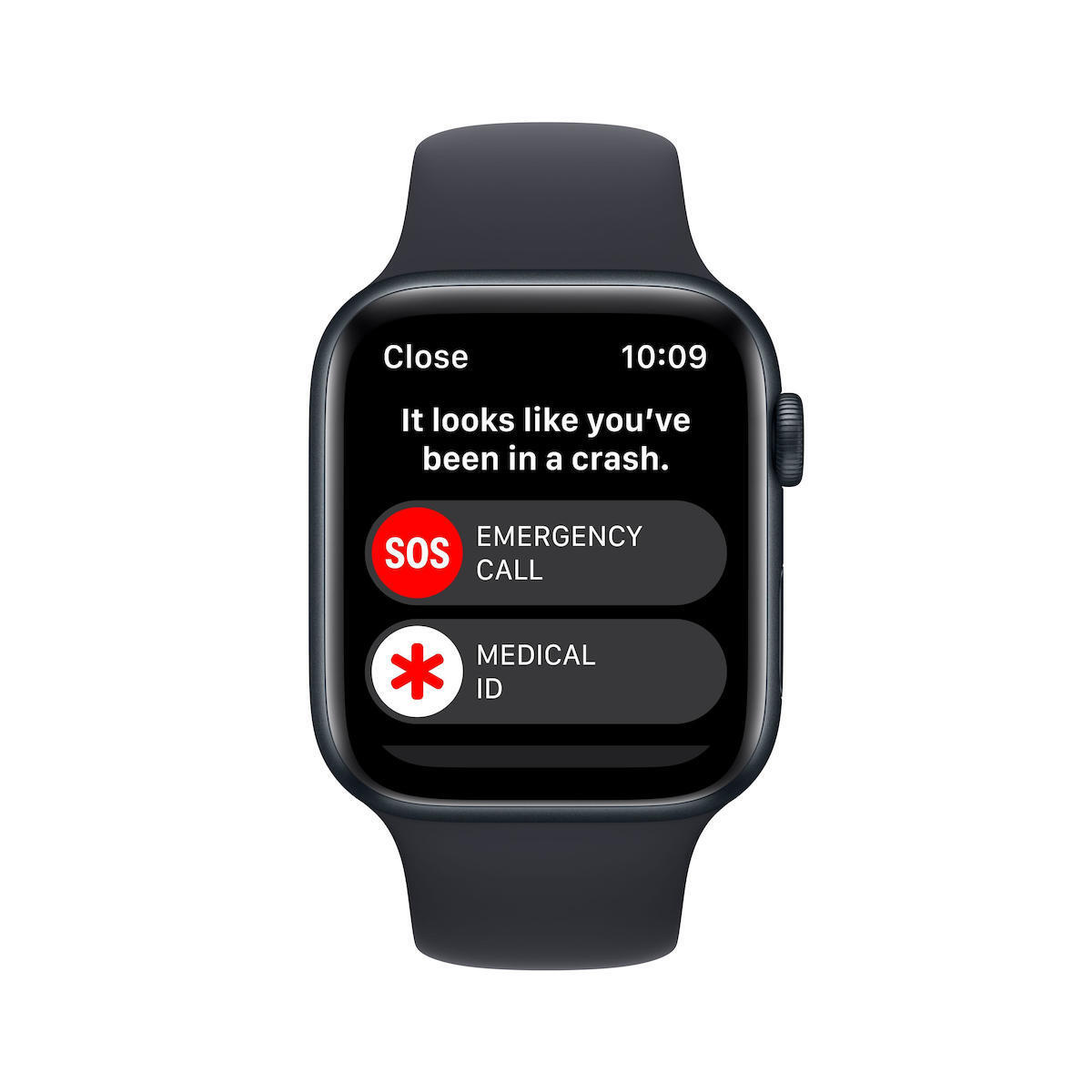 Apple Watch SE 2023 Aluminium 44mm Αδιάβροχο με Παλμογράφο (Midnight με Midnight Sport Band (M/L)) - Image 6