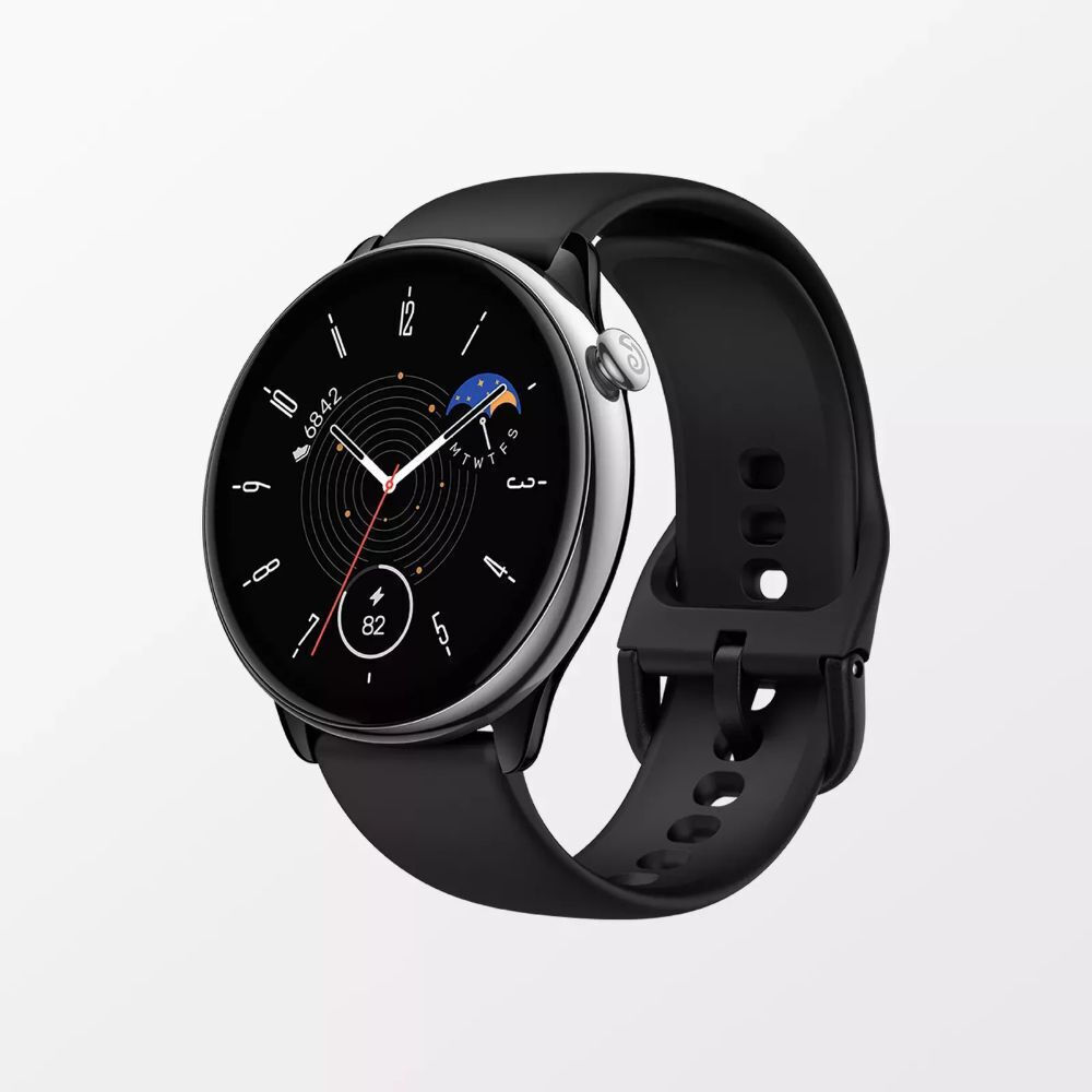 Amazfit GTR Mini Stainless Steel 42mm Αδιάβροχο Smartwatch με Παλμογράφο (Midnight Black) - Image 2
