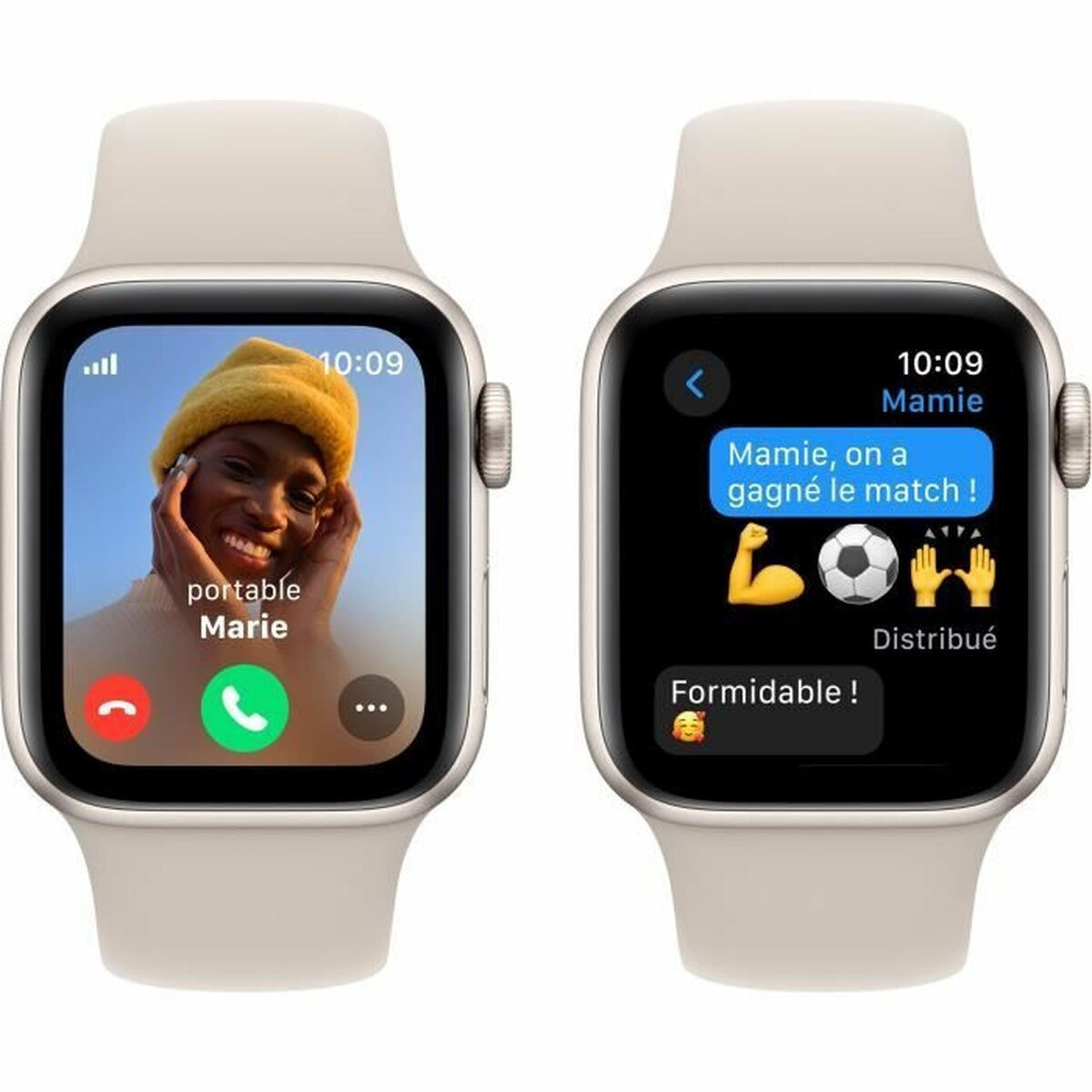 Apple Watch SE 2023 Cellular Aluminium 40mm Αδιάβροχο με eSIM και Παλμογράφο (Starlight με Starlight Sport Band (S/M)) - Image 4