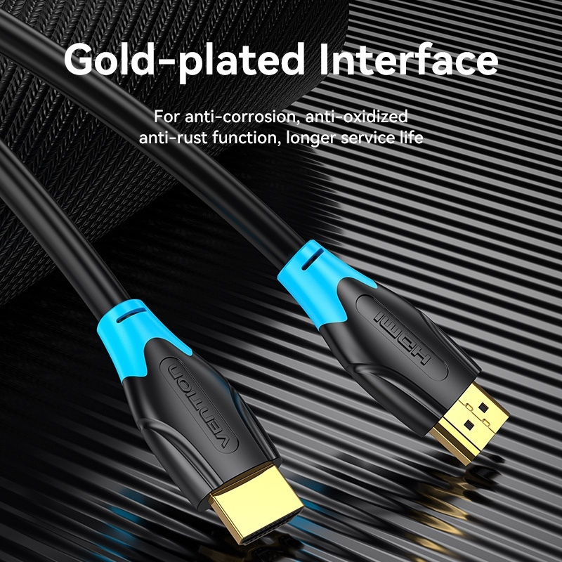 Vention HDMI 2.0 Cable HDMI male - HDMI male 15m Μαύρο (AACBN) - Image 3