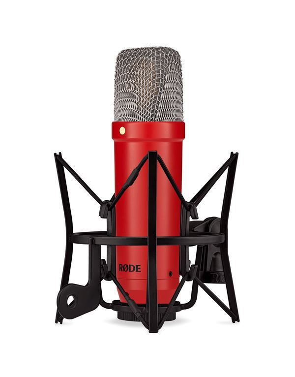 Rode Nt-1 Signature Series Πυκνωτικό Μικρόφωνο XLR Shock Mounted για Φωνητικά σε Κόκκινο Χρώμα - Image 6